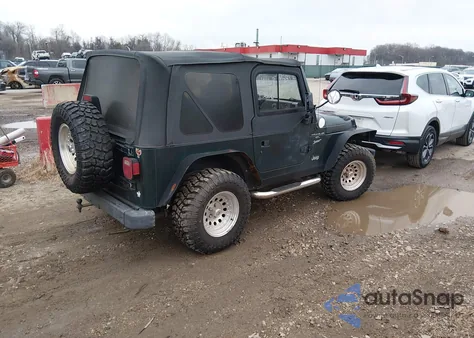 1999 Jeep Wrangler Sport из США, поврежденный, VIN 1J4FY19S9XP468625